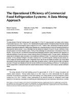 CH-15-C003 — The Operational Efficiency of Commercial Food Refrigeration Systems: A Data Mining Approach