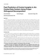 CH-15-C008 — Fast Prediction of Control Insights in Air-Cooled Data Centers Using Proper Orthogonal Decomposition