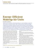 Energy-Efficient Makeup Air Units