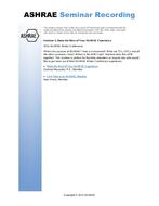 Seminar 05 — Make the Most of Your ASHRAE Experience
