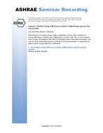 Seminar 03 — Relative Energy Efficiencies of Active Chilled Beams and Fan Coil Unit Systems