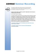 Seminar 26 — Microgrids, Resiliency and CHP: Implications for the Future of Building Design and Retrofit