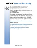 Seminar 51 — Energy Efficiency of Novel and Conventional Compressors using Low-GWP Refrigerants
