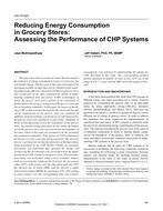 CH-15-023 — Reducing Energy Consumption in Grocery Stores: Assessing the Performance of CHP Systems