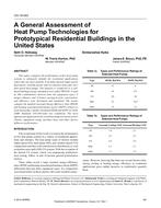 CH-15-043 —  A General Assessment of Heat Pump Technologies for Prototypical Residential Buildings in the United States