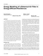 CH-15-008 — Energy Modeling of a Botanical Air Filter in Energy-Efficient Residences