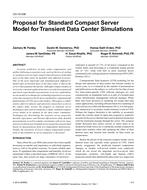 CH-15-036 — Proposal for Standard Compact Server Model for Transient Data Center Simulations
