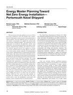 CH-15-015 — Energy Master Planning Towards Net Zero Installation–Portsmouth Naval Shipyard