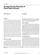 CH-15-004 — Energy-Saving Potential of Flash Heat Transfer