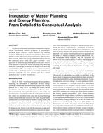 CH-15-013 — Integration of Master Planning and Energy Planning: From Detailed to Conceptual Analysis