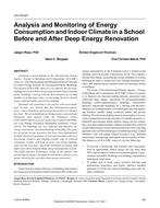 CH-15-027 — Analysis and Monitoring of Energy Consumption and Indoor Climate in a School Before and After