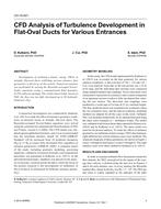 CH-15-001 — CFD Analysis of Turbulence Development in Flat-Oval Ducts for Various Entrances