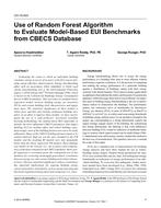 CH-15-003 — Use of Random Forest Algorithm to Evaluate Model-Based EUI Benchmarks from CBECS Database