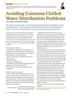 Engineer's Notebook: Avoiding Common Chilled Water Distribution Problems