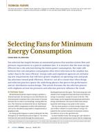 Selecting Fans for Minimum Energy Consumption