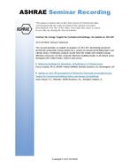 Seminar 58 — Energy Targets for Commercial Buildings, An Update on 1651-RP