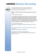 Seminar 19 — Apply ANSI/ASHRAE Standard 62.1 Addendum k for Laboratory Hoods