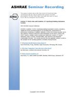 Seminar 17 — What's New with Guideline 13? Specifying Building Automation Systems