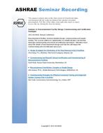 Seminar 12 — Biocontainment Facility Design, Commissioning and Certification Strategies