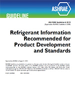 Guideline 6-2015 — Refrigerant Information Recommended for Product Development and Standards