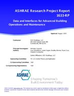 RP-1633 —  Data and Interfaces for Advanced Building Operations and Maintenance