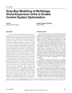 AT-15-016 — Gray-Box Modeling of Multistage Direct-Expansion Units to Enable Control System Optimization
