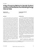 AT-15-003 — A New Clustering Method to Identify Outliers and Diurnal Schedules from Building Energy Interval Data