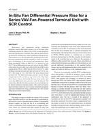 AT-15-027 — In-Situ Fan Differential Pressure Rise for a Series VAV-Fan-Powered Terminal Unit with SCR Control