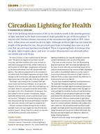 IEQ Applications: Circadian Lighting for Health