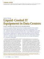 Liquid-Cooled IT Equipment in Data Centers: Total Cost of Ownership