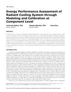 OR-16-C010 — Energy Performance Assessment of Radiant Cooling System through Modeling and Calibration at Component Level