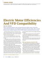 Electric Motor Efficiencies and VFD Compatibility