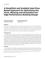 OR-16-C049 — A Simplified and Scalable Heat-Flow Based Approach for Optimizing the Form, Massing and Orientation for High Performance Building Design