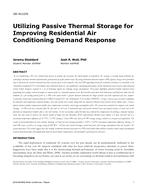 OR-16-C076 — Utilizing Passive Thermal Storage for Improving Residential Air Conditioning Demand Response