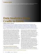 Data Analytics from Cradle to Grave