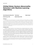 OR-16-C079 — Chilled-Water System Abnormality Detection with Machine Learning Algorithms