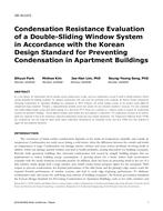 OR-16-C073 — Condensation Resistance Evaluation of a Double-Sliding Window System in Accordance with the Korean Design Standard for Preventing Condensation in Apartment Buildings
