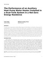 OR-16-C059 — The Performance of an Auxiliary Heat Pump Water Heater Installed in a Dual-Tank System in a Net Zero Energy Residence