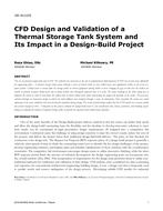 OR-16-C075 — CFD Design and Validation of a Thermal Storage Tank System