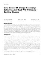 OR-16-C036 — Data Center IT Energy Recovery: Satisfying ASHRAE W2-W5 Liquid-Cooling Classes