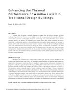 ICER16-27 — Enhancing the Thermal Performance of Windows Used in Traditional Design Buildings