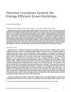 ICER16-28 — Thermal Insulation System for Energy-Efficient Green Buildings