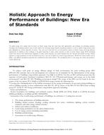 ICER16-35 — Holistic Approach to Energy Performance of Buildings: New Era of Standards