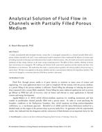 ICER16-36 — Analytical Solution of Fluid Flow in Channels with Partially Filled Porous Medium