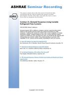 Seminar 21 — Demand Response Using Variable Refrigerant Flow Systems