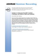Seminar 4 — Is Recovery Possible? Controls Challenges with Medical Codes and Standards