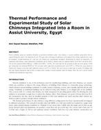 ICER16-15 — Thermal Performance and Experimental Study of Solar Chimneys Integrated into a Room in Assiut University, Egypt