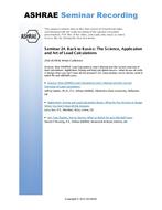 Seminar 24 — Back to Basics: The Science, Application and Art of Load Calculations