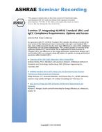 Seminar 17 — Integrating ASHRAE Standard 189.1 and IgCC Compliance Requirements: Options and Issues