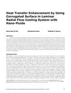 ICER16-26 — Heat Transfer Enhancement by Using Corrugated Surface in Laminar Radial Flow Cooling System with Nanofluids